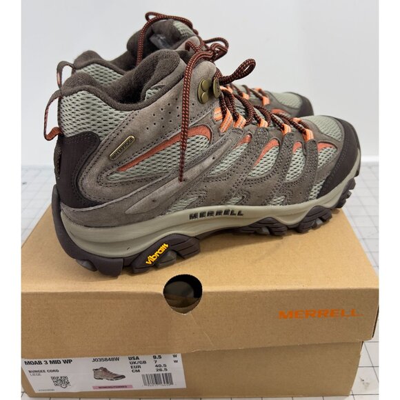 Merrell Moab 3 Mid WP Women's Shoes Bungee Cord Sz. 9.5 EE WIDE Suede NEW~~ - Picture 3 of 11